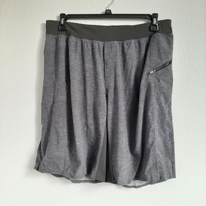 LULULEMON long workout running shorts zip pocket